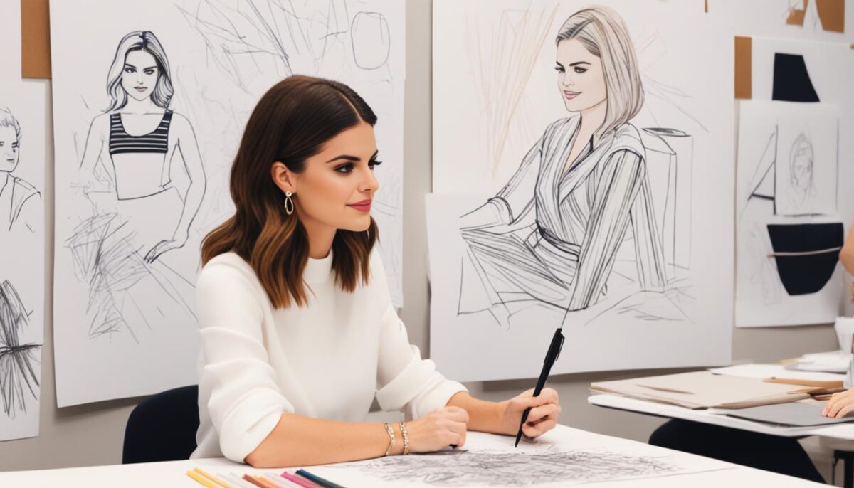 Getting Know Iconic Designer Marina Sketch Selena Gomez